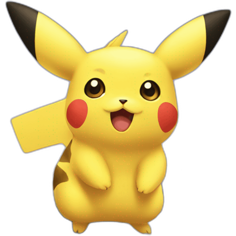 Pikatchu sur avion emoji