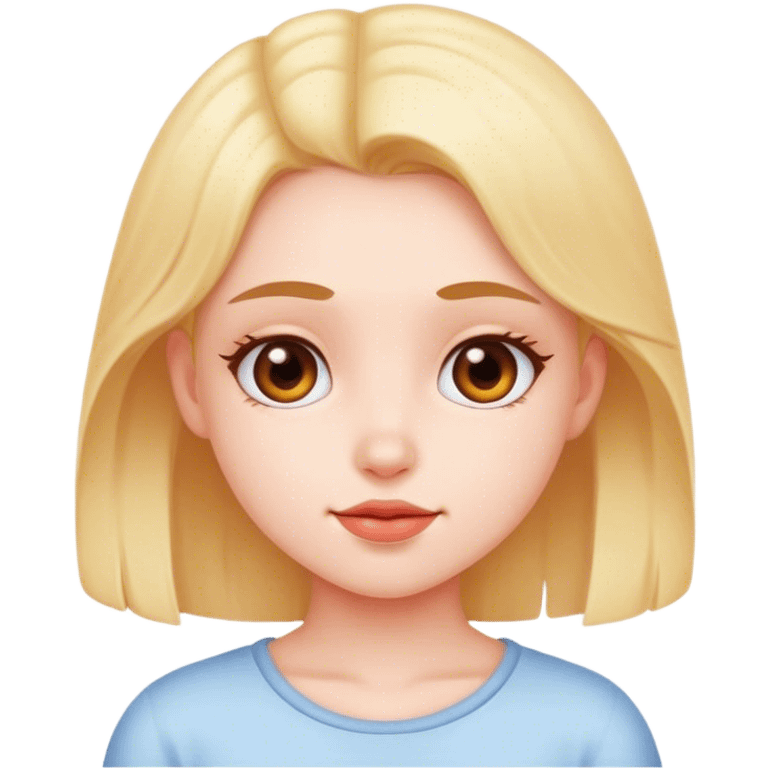 A cute girl emoji