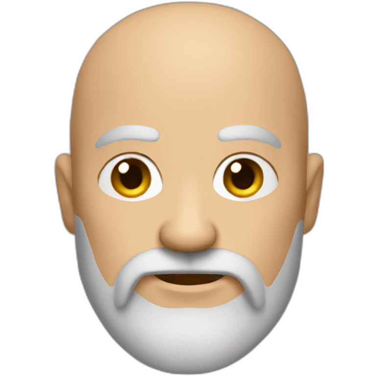 Man with bald viking beard emoji