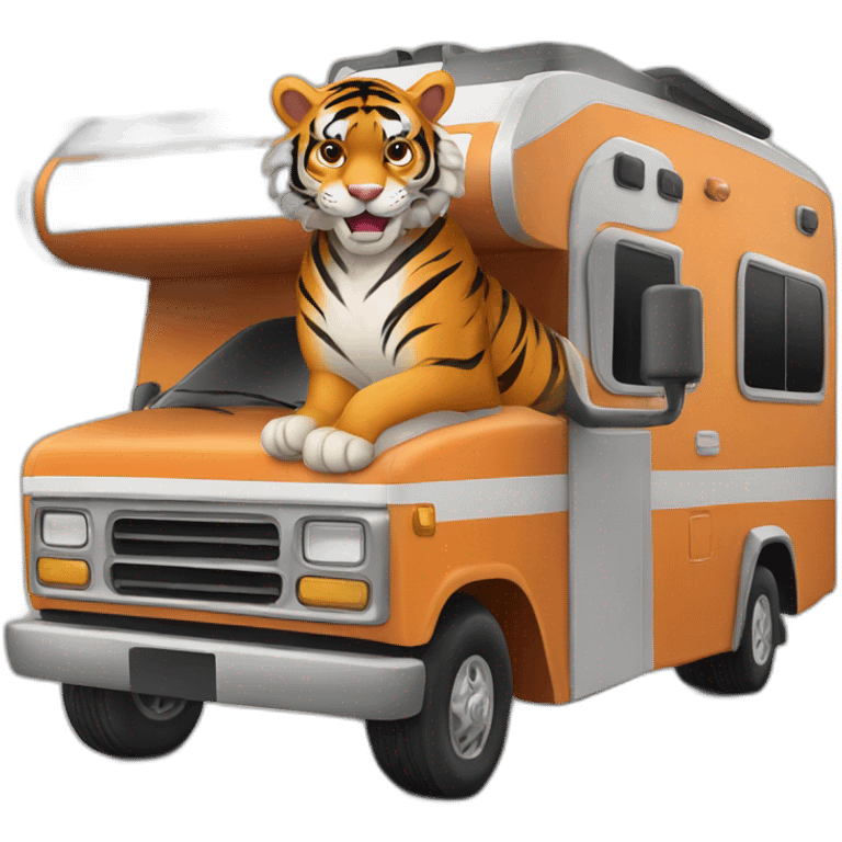 Clemson-tiger-driving-a-class-a-rv emoji