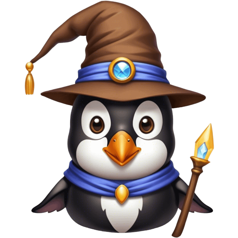 Penguin Wizard emoji