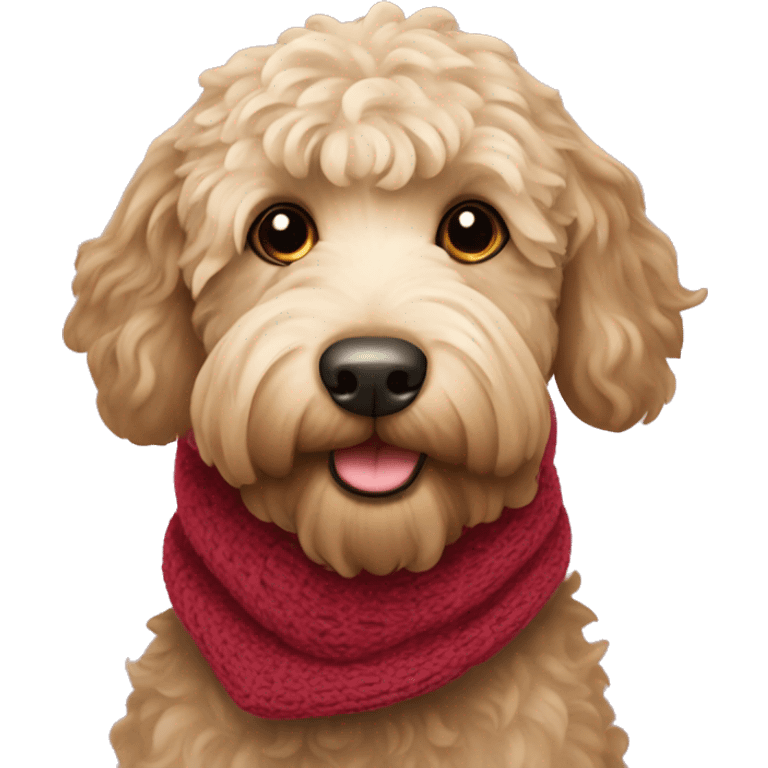 labradoodle-in-the-scarf emoji