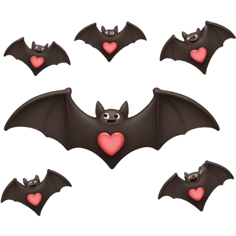 Bat with a heart emoji