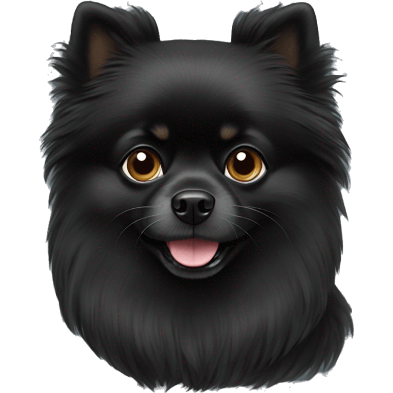 Black Pomeranian  emoji