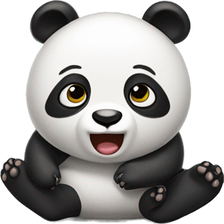 Farting panda emoji