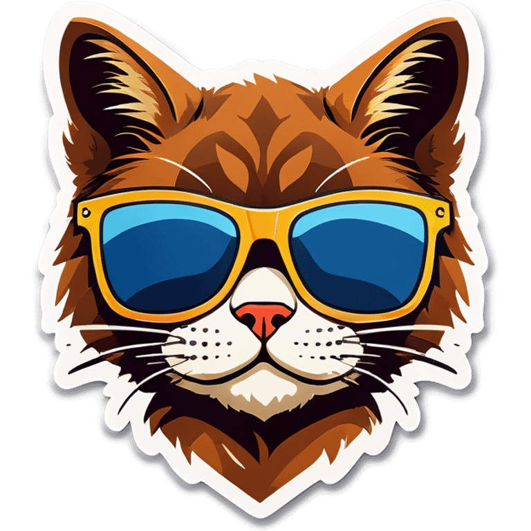 Cat with sunglasses emoji