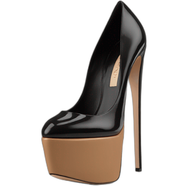 Black VALENTINO Tan-go PLATFORM PUMP emoji