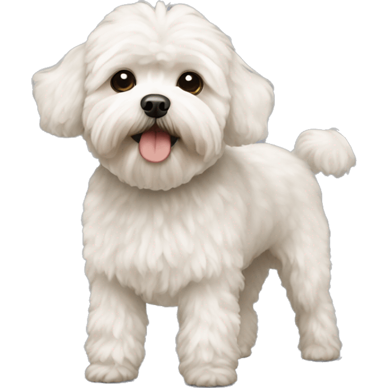 standing maltipoo emoji