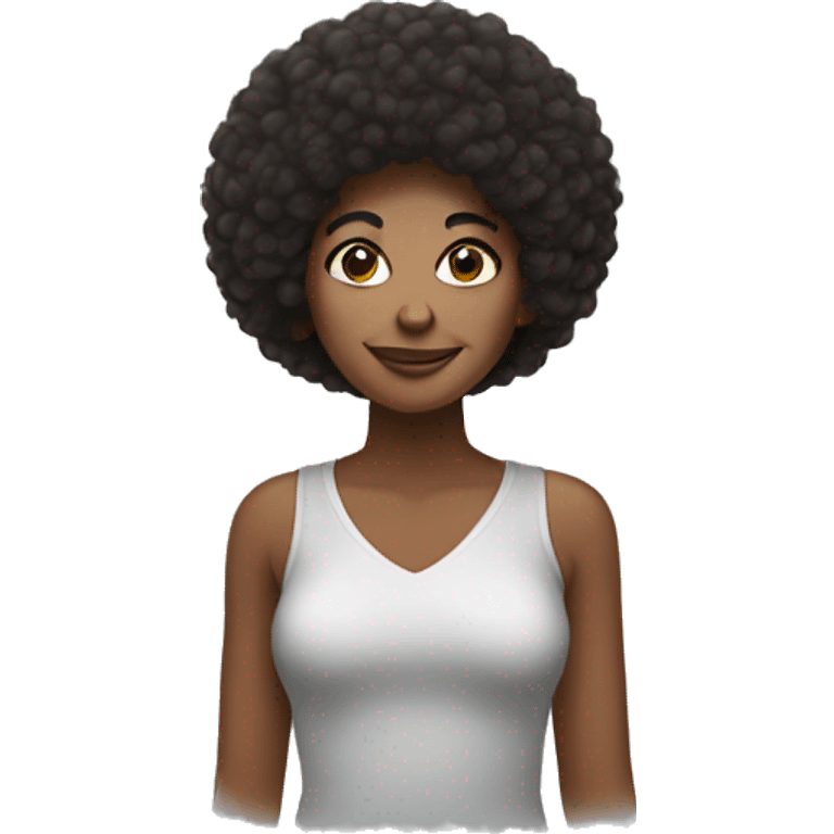 woman with Afro  emoji