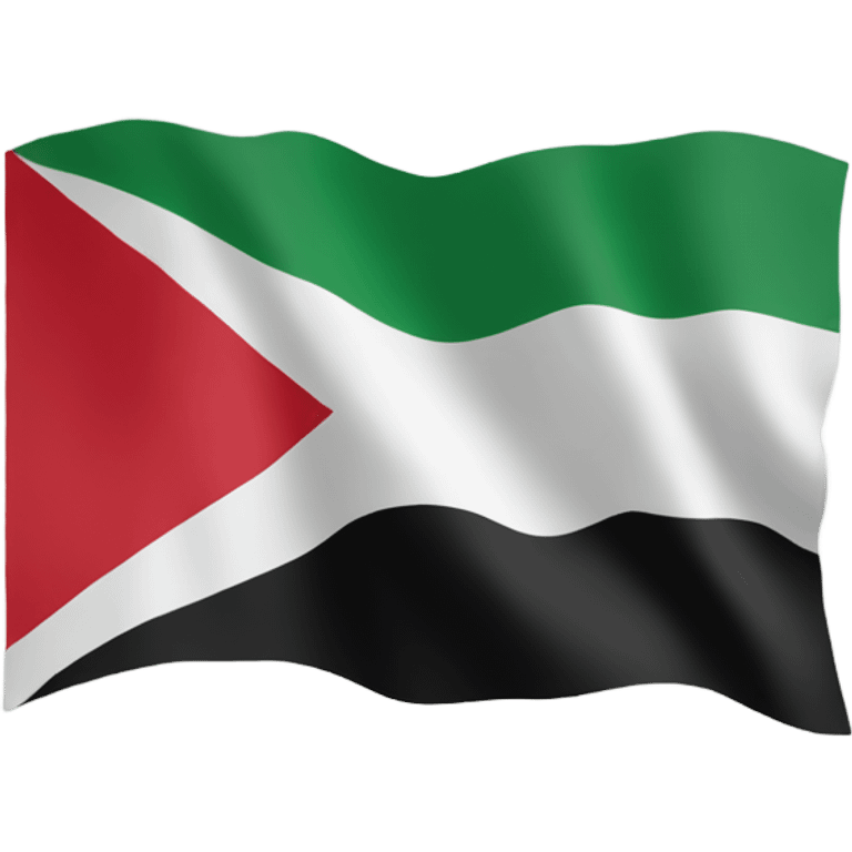 Palestine flag infused with the shape of the country  emoji