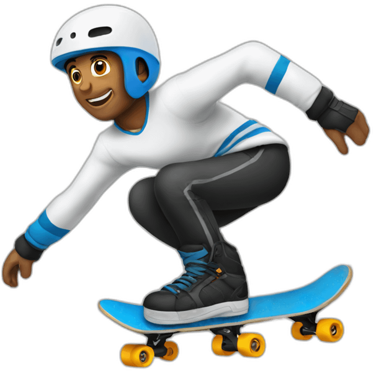 Ilan sur un skate  emoji