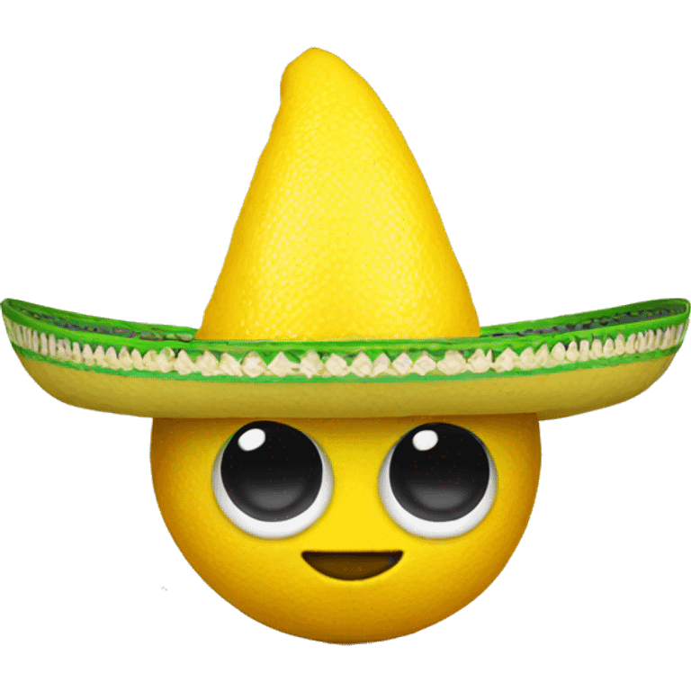 Lemon with sombrero emoji