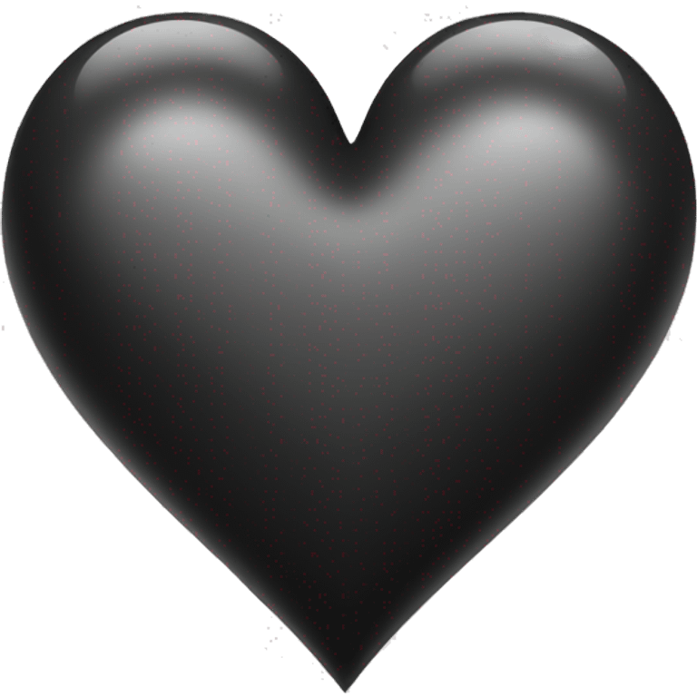 heart black and white 2d emoji