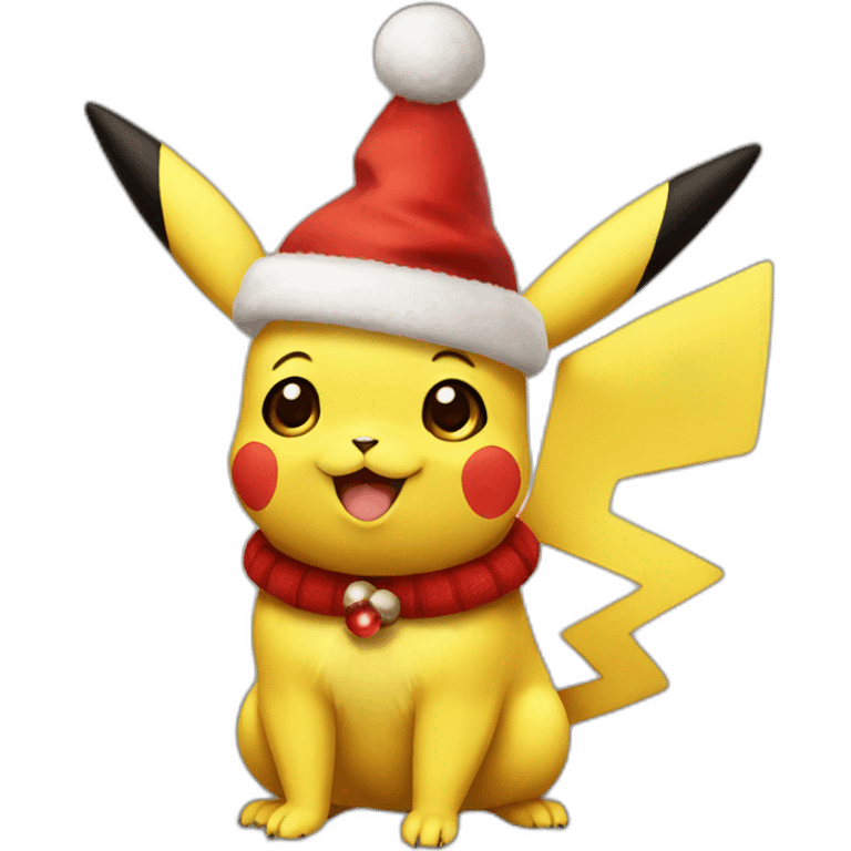 Christmas pikachu emoji