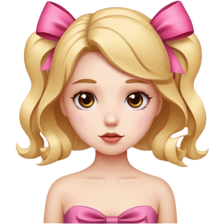 Chica con moño emoji