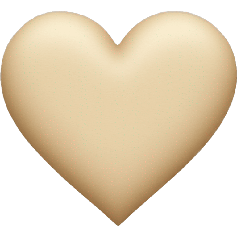 Beige heart emoji