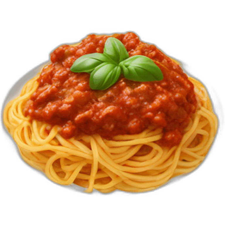 spaghetti bolognese plate emoji