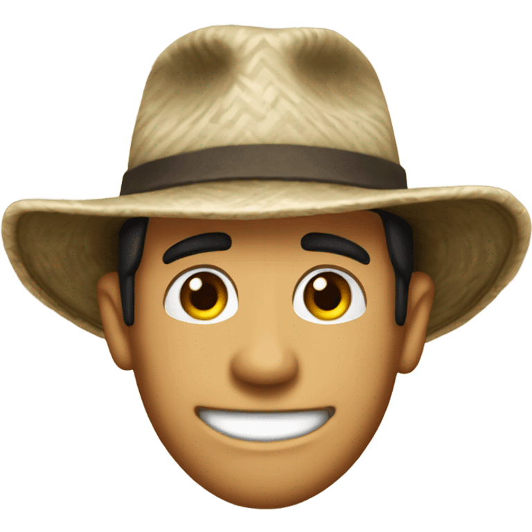 Jeff Probst in a survivor hat  emoji