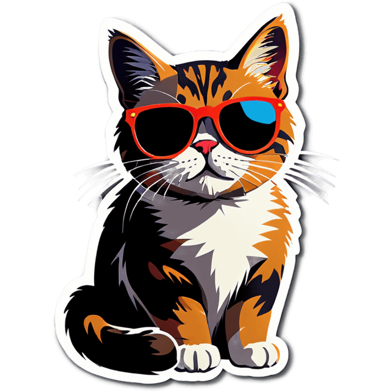 Cat with sunglasses emoji