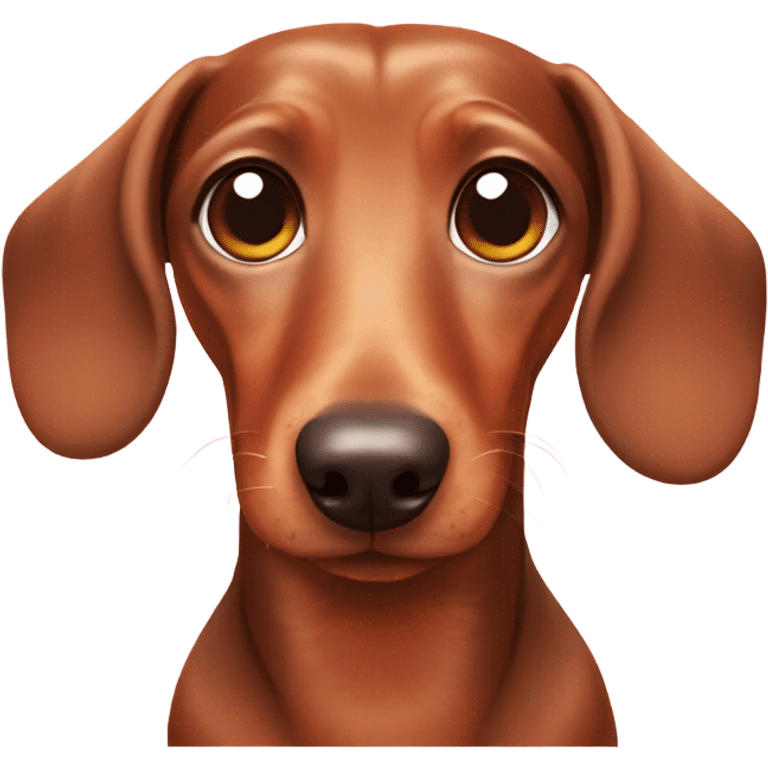 Dachshund with heart eyes  emoji