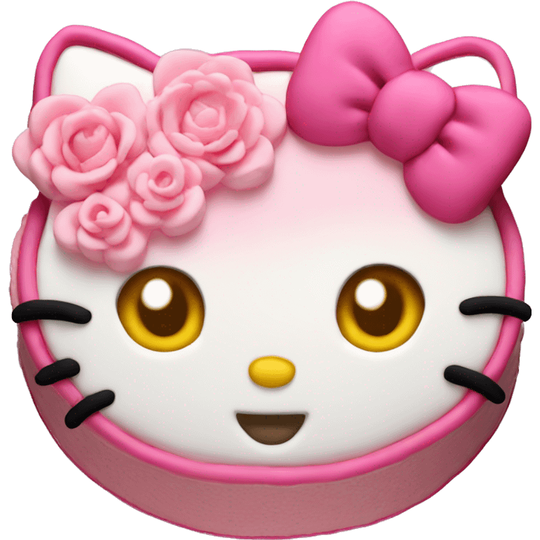 Hello kitty cake emoji