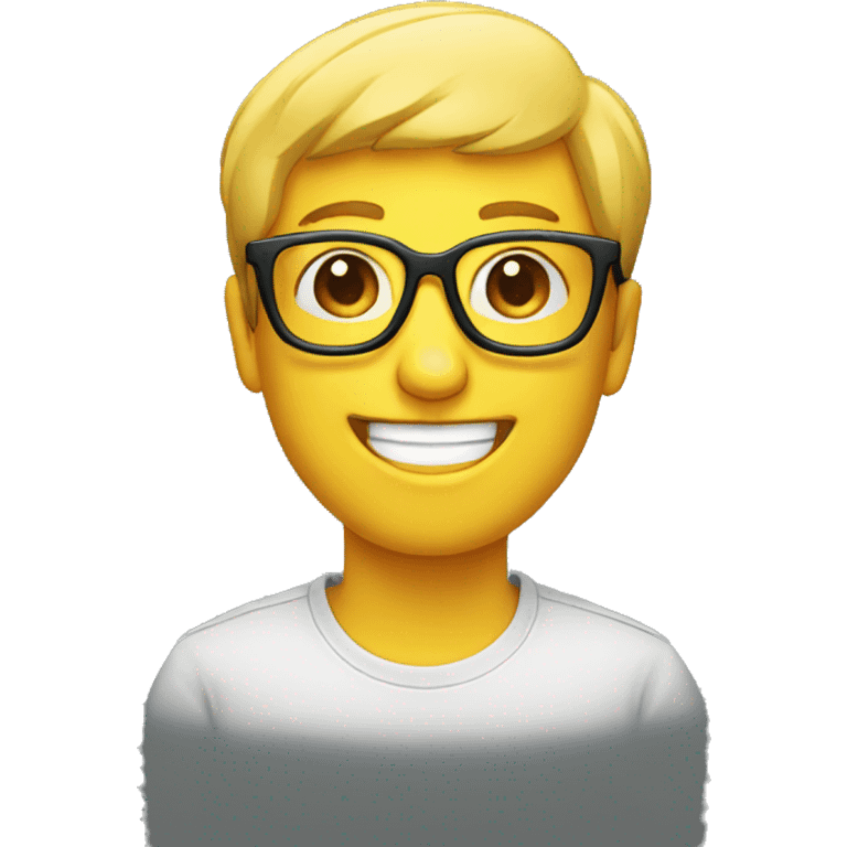 smiling face with glasses  emoji