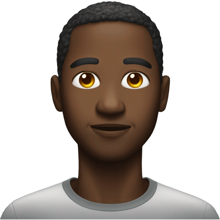 Black people with Apple Vision Pro on his face emoji