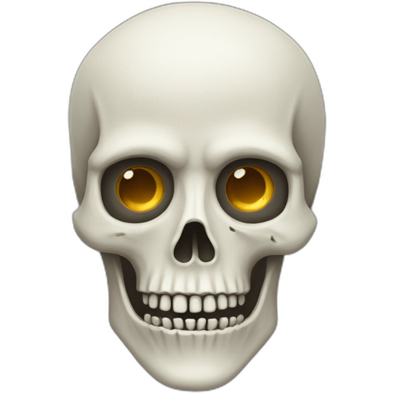 creepy bones emoji