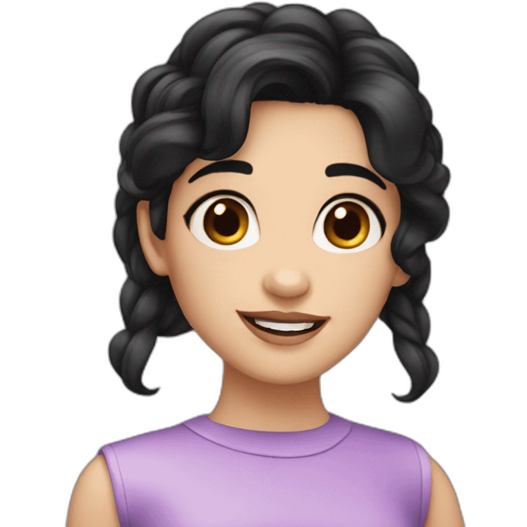 violetta girl black hair emoji