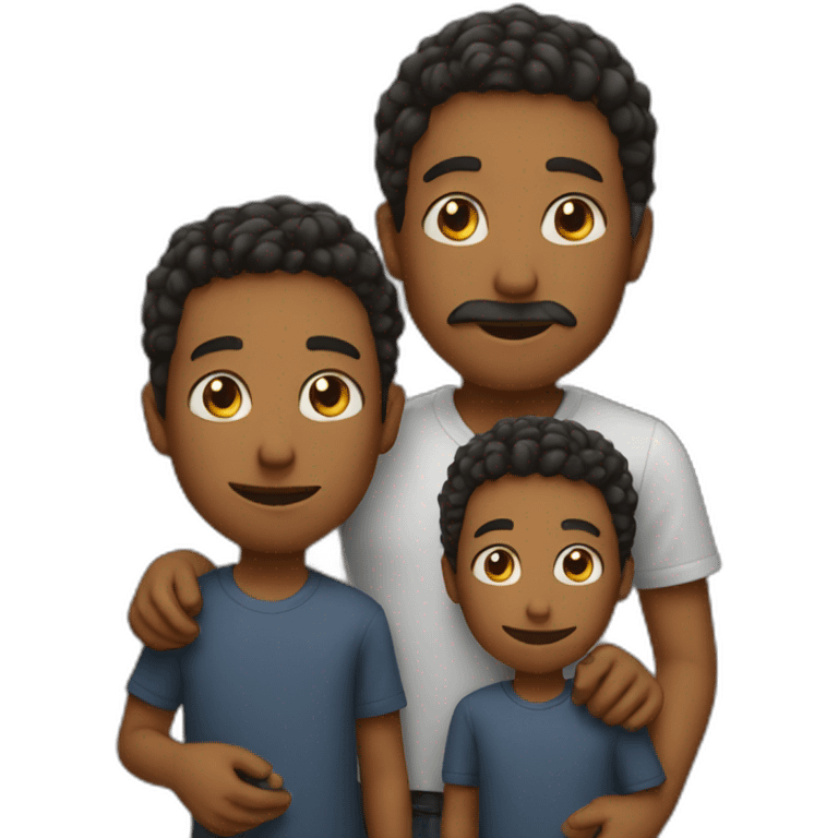 Main with two sons emoji