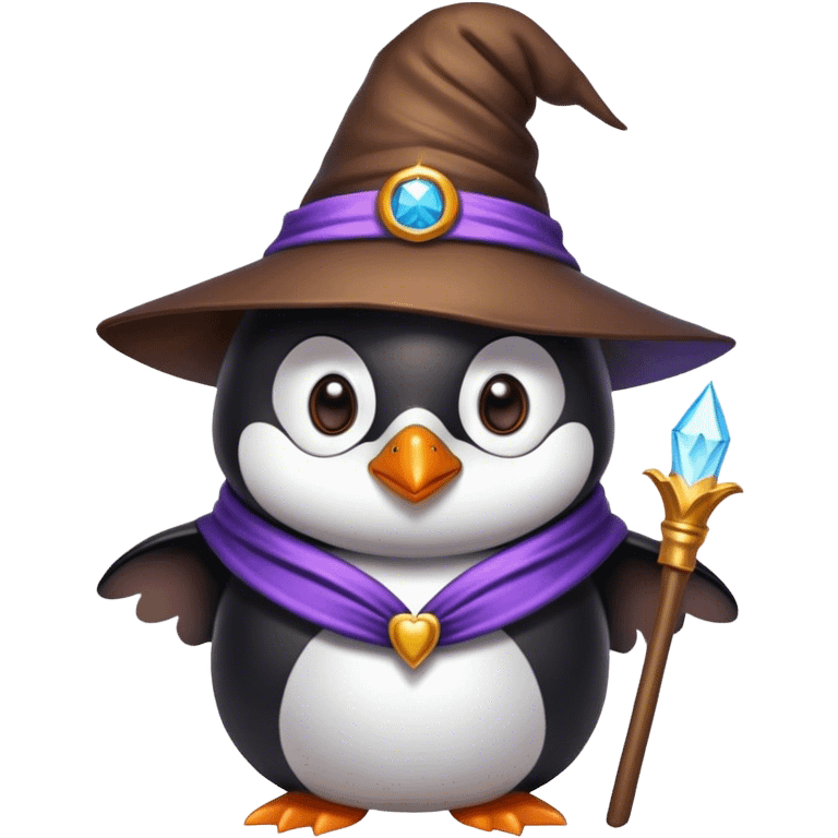 Penguin Wizard emoji