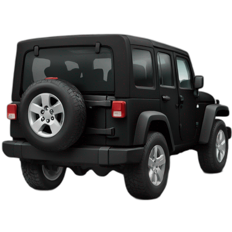 black Jeep emoji