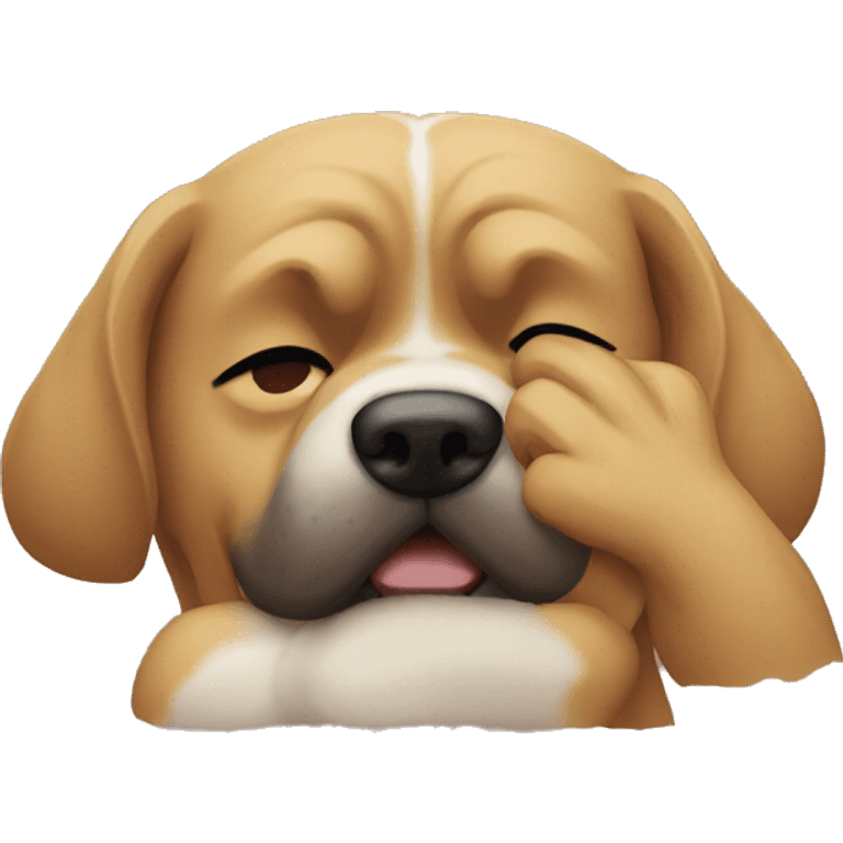 Dog facepalm emoji