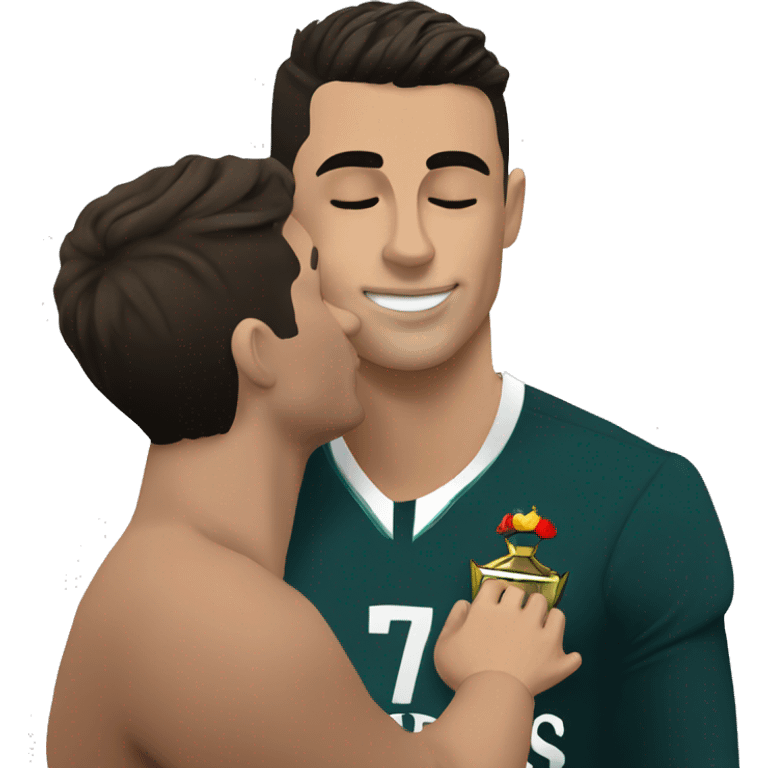 Cristiano ronaldo tirando un beso emoji