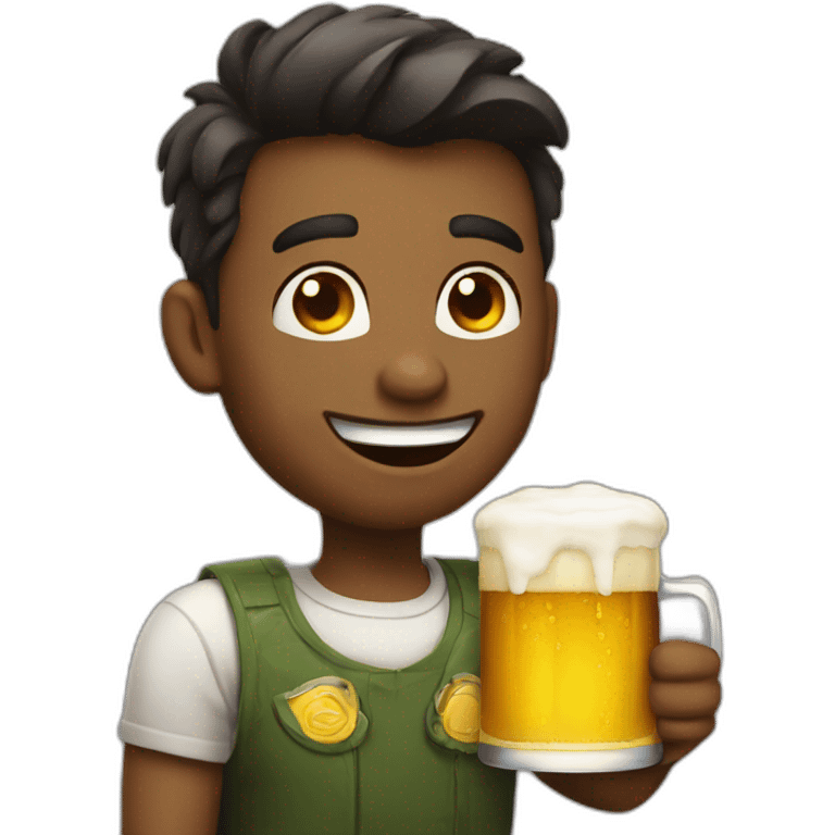 Chat drink a beer emoji