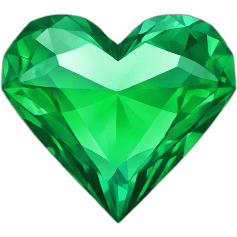 Green diamond heart emoji