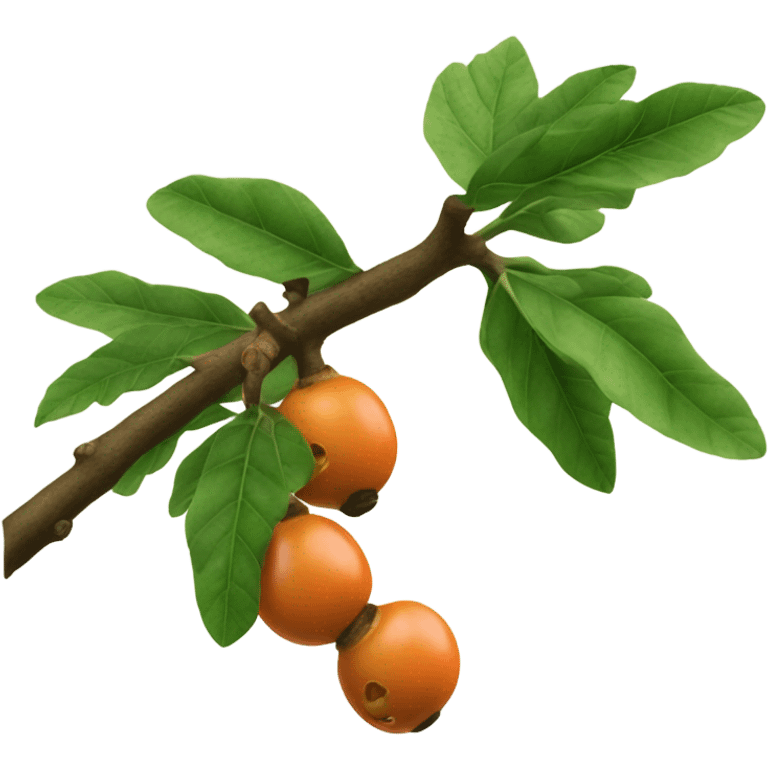 ripe guarana on branch emoji