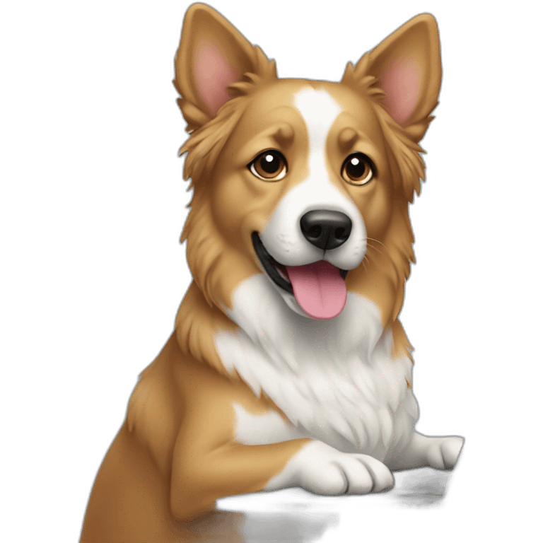 dog on laptoppc emoji