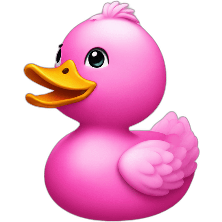 Pink duck emoji