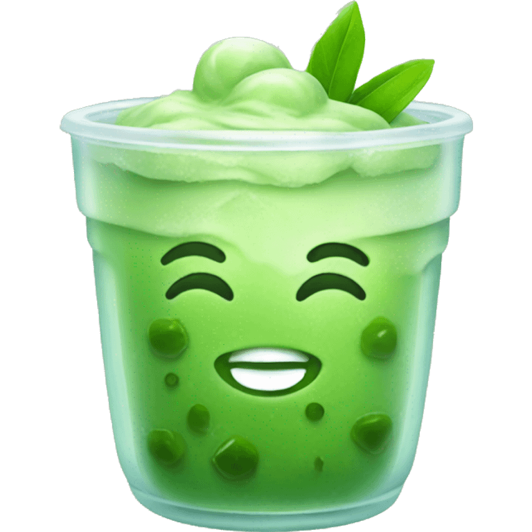 Iced matcha  emoji