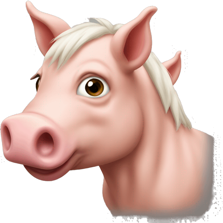 Pig horse emoji