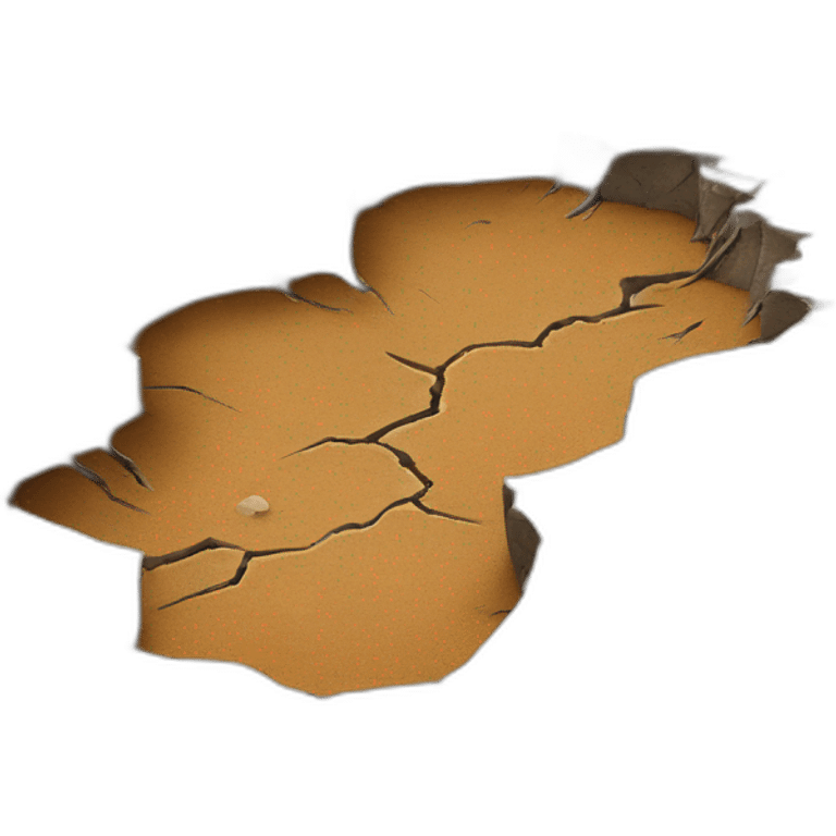 cracked ground emoji