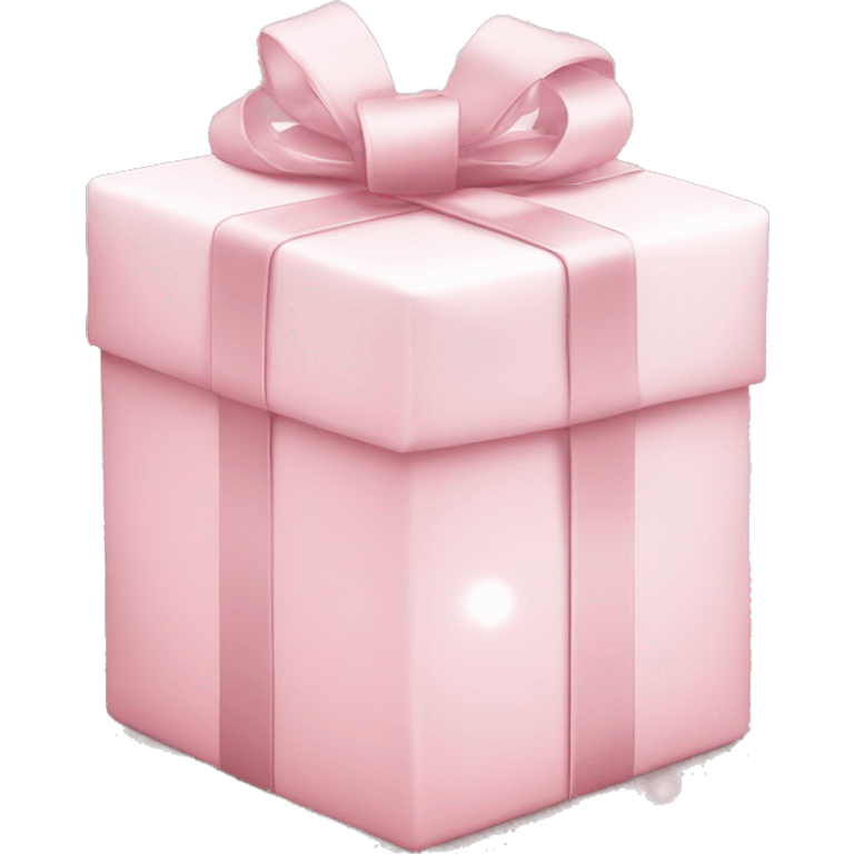 Light pink Christmas gifts under a white Christmas tree  emoji