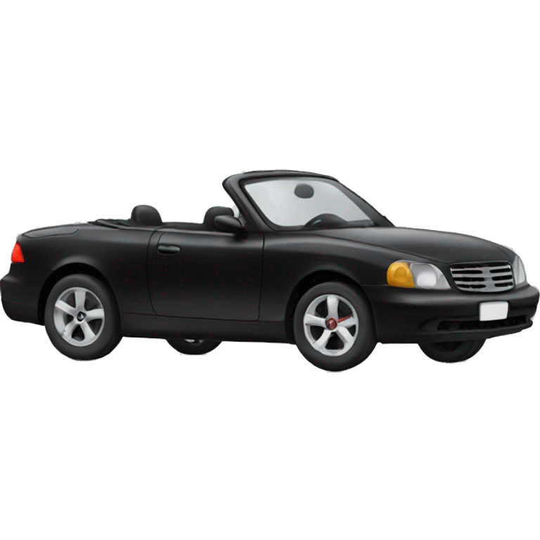 Black convertible car emoji