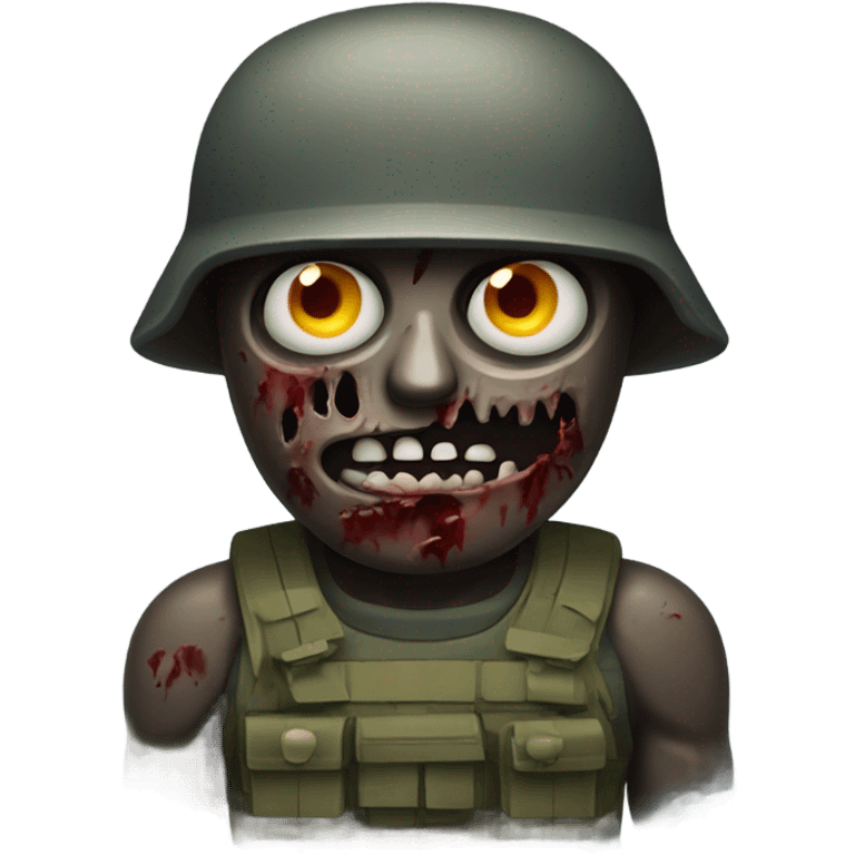 Zombie war soldier  emoji