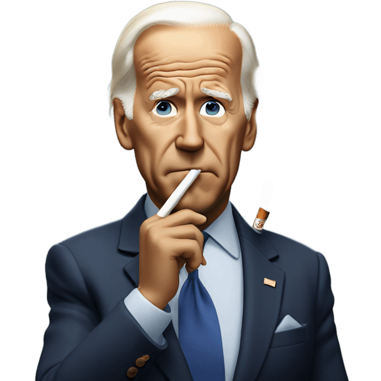 Biden smoking emoji