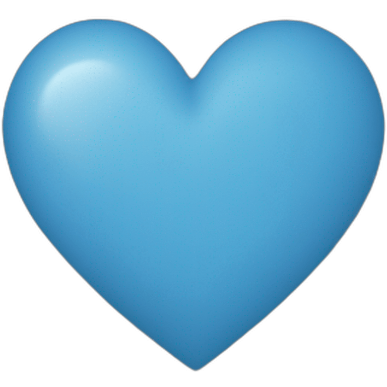 Heart blue emoji