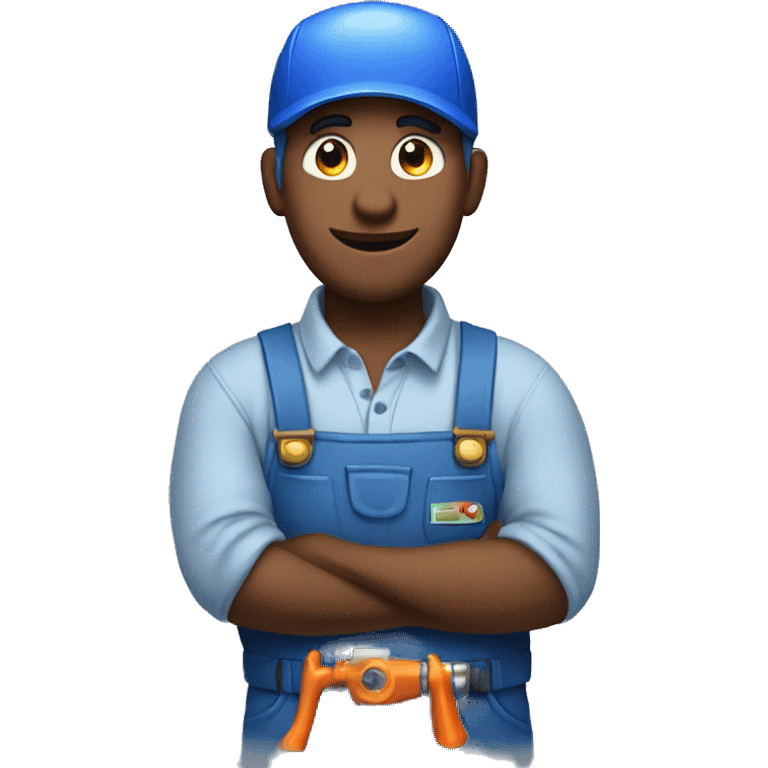 Plumber in a blue cap emoji