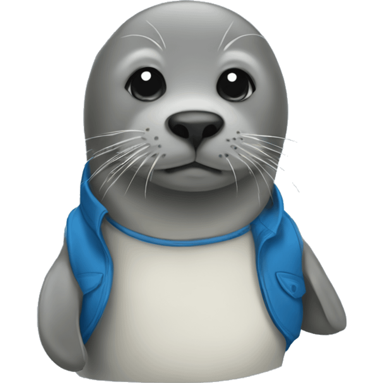 Seal with a blue vest emoji