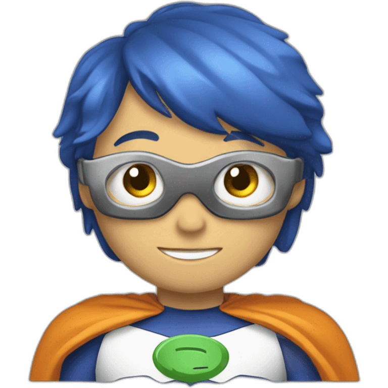 charity service for assistance with services, the main character is a superhero emoji